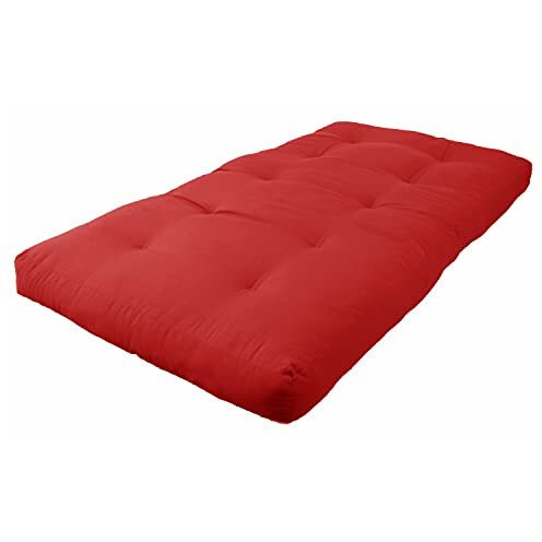 Blazing Needles Renewal 6  Twill Futon Mattress, Twin, Red