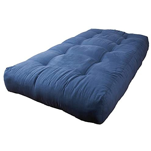 Blazing Needles Vitality 9  Microsuede Futon Mattress, Twin, Indigo