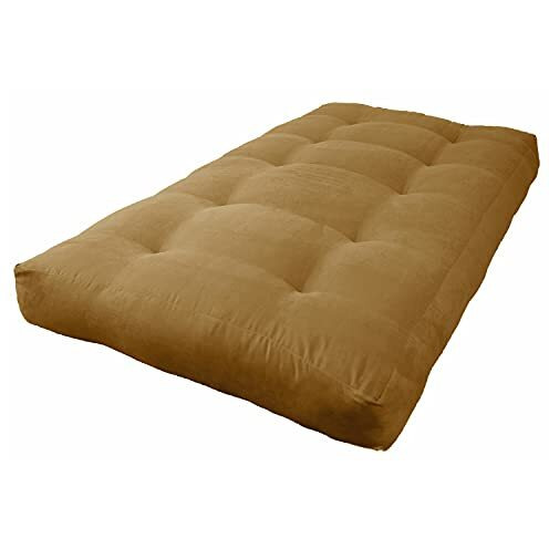 Blazing Needles Vitality 8  Microsuede Futon Mattress, Twin, Camel