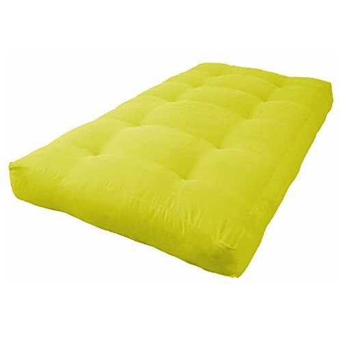 Blazing Needles Vitality 8  Microsuede Futon Mattress, Twin, Mojito Lime