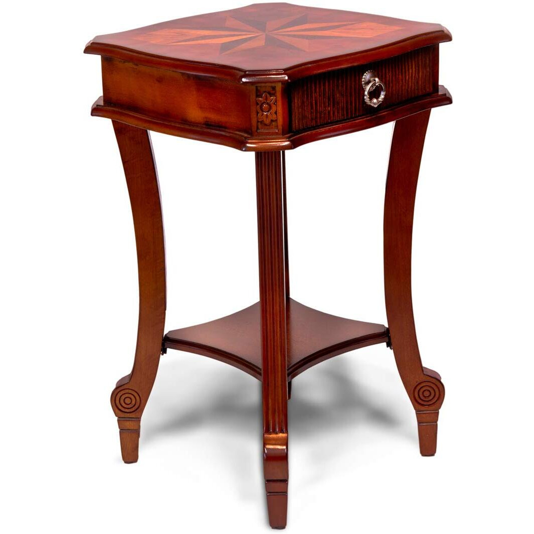 All Things Cedar Designer End Table, Cherry