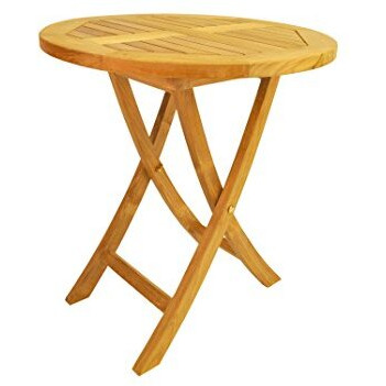 Anderson Teak Bahama Round Bistro Folding Table 27