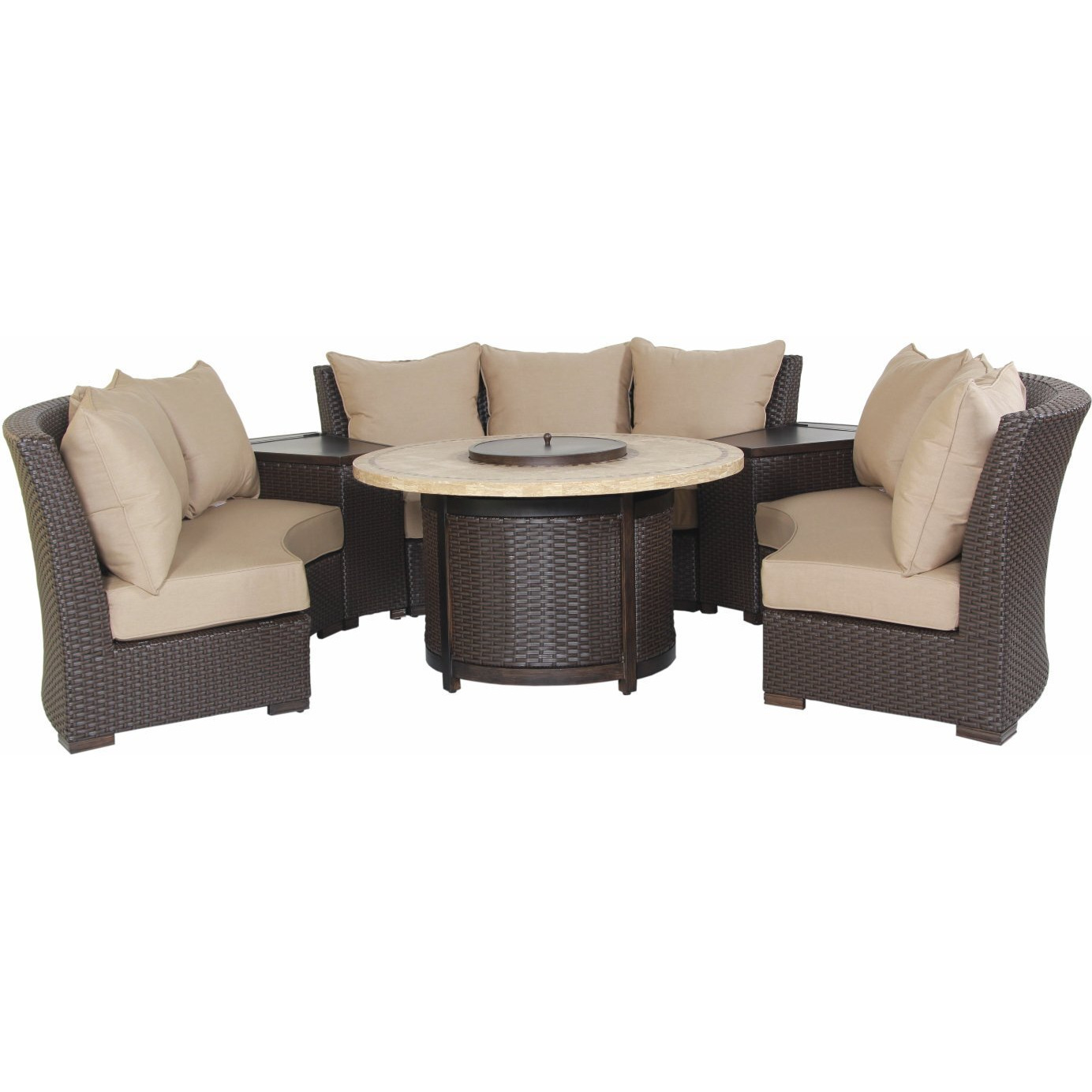 Bermuda 6-Piece Circular Sofa Set