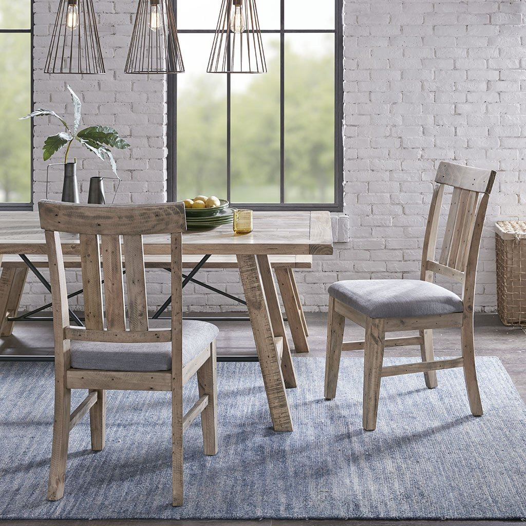 Madison Park Sonoma Dining Side Chair, Natural/Grey