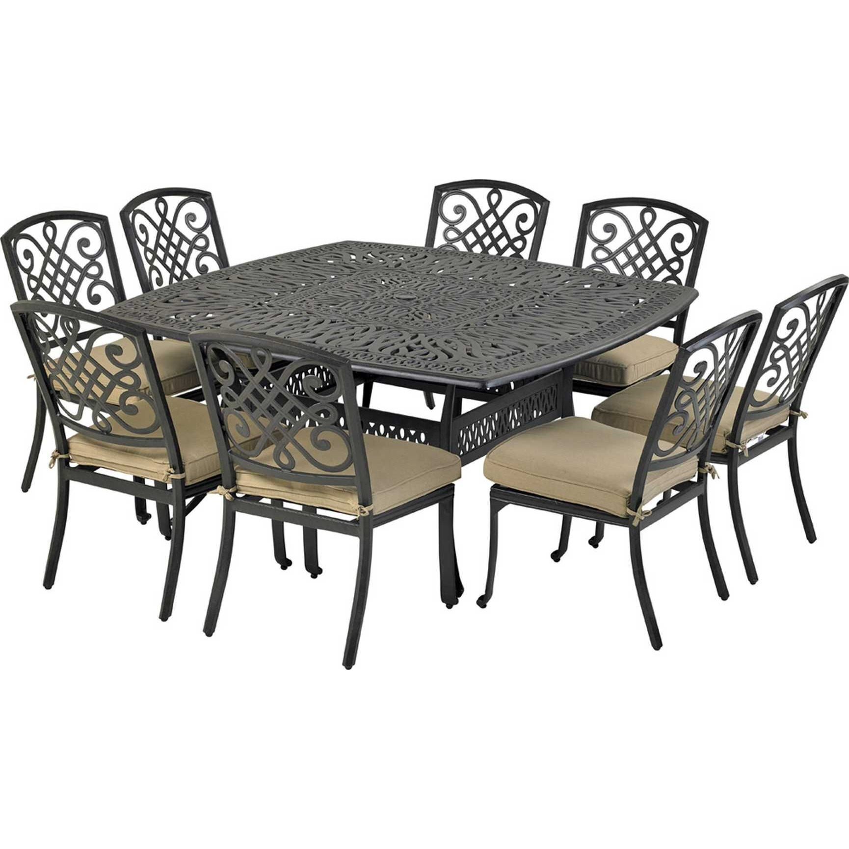 Patio Resort SQDTMN64-BT1 Bridgetown 9-Piece Dining Set