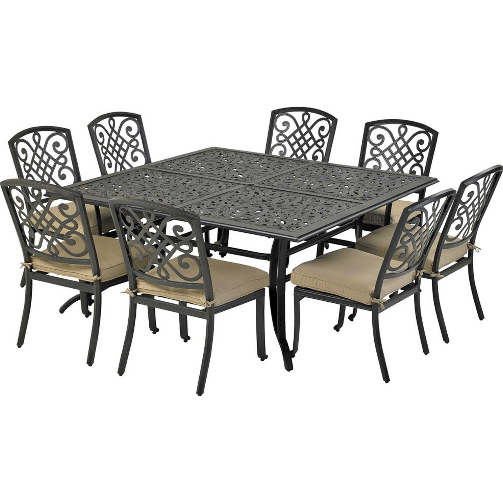 Patio Resort SQDTDY64-BT1 Bridgetown 9-Piece Dining Set