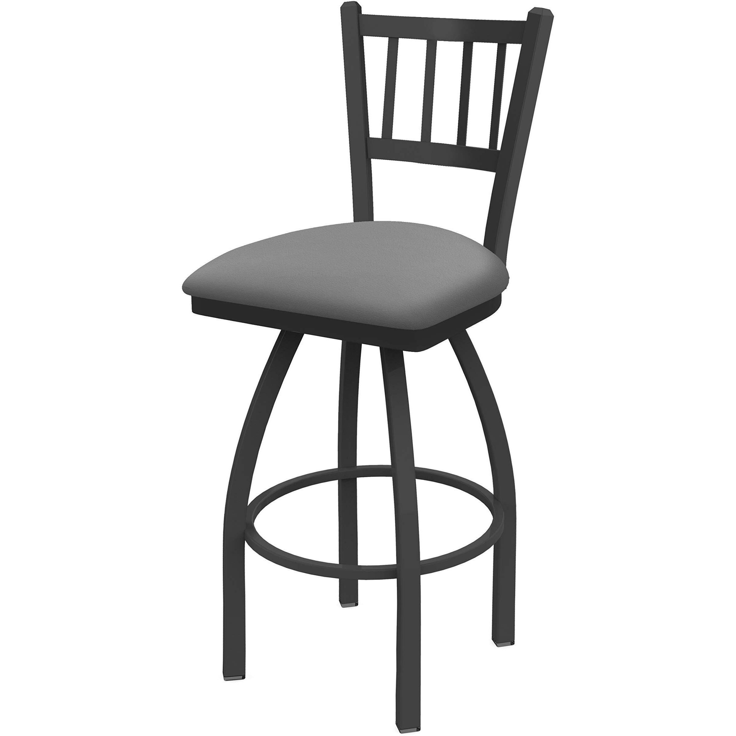 810 Contessa 25  Sivel Counter Stool ith Peter Finish and Canter Folkstone Grey Seat