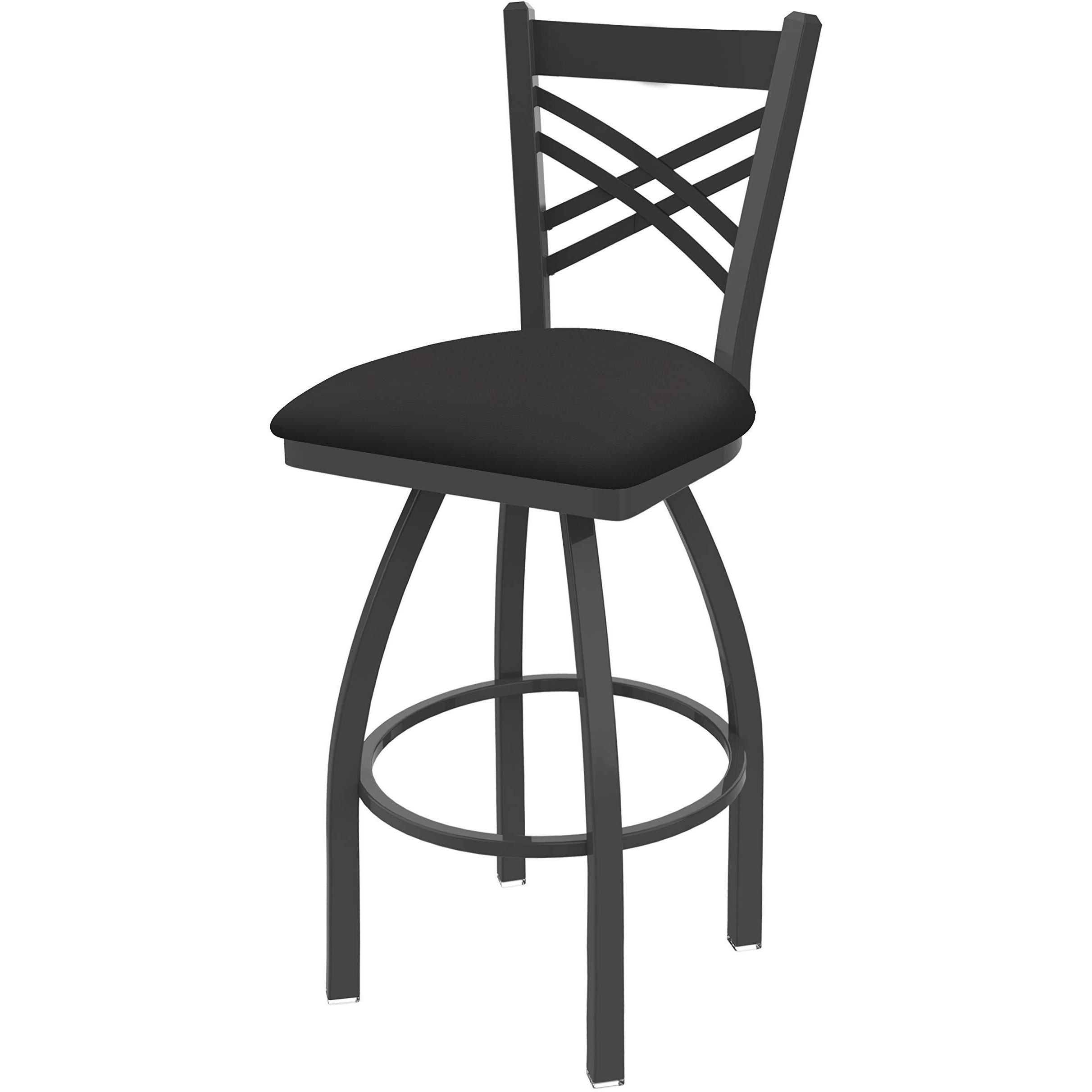 820 Catalina 25  Sivel Counter Stool ith Peter Finish and Canter Iron Seat