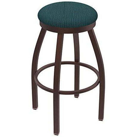 802 Misha 25  Sivel Counter Stool ith Bronze Finish and Graph Tidal Seat