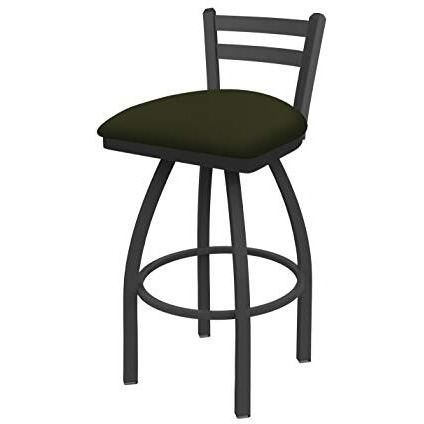 411 Jackie 25  Low Back Swivel Counter Stool with Pewter Finish and Canter Pine Seat