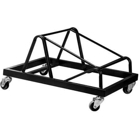 Commercialine Modern Metal Dolly for Series 850-CL Chairs in Black