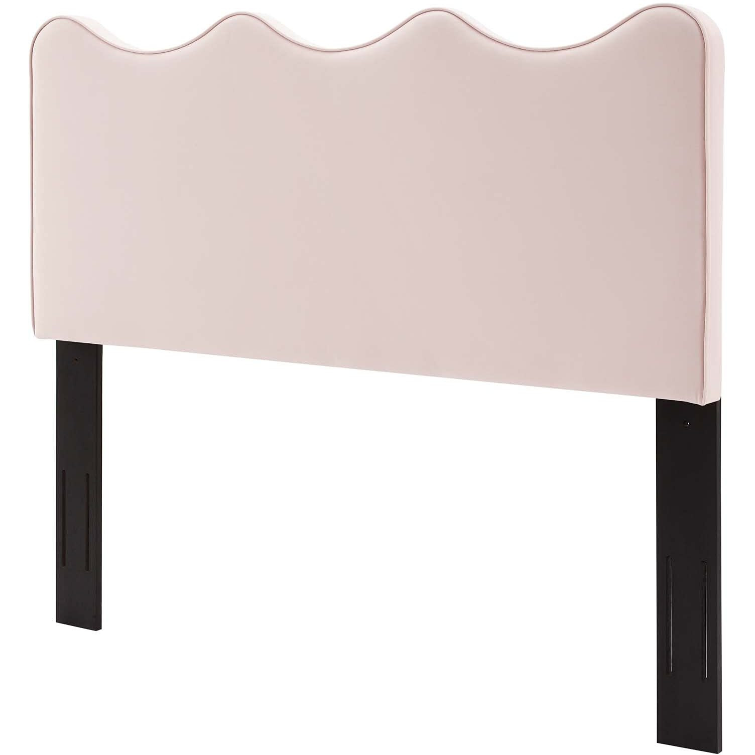 Headboard, Twin Size, Velvet, Pink, Modern Contemporary Urban Design, Bedroom Master Guest Suite