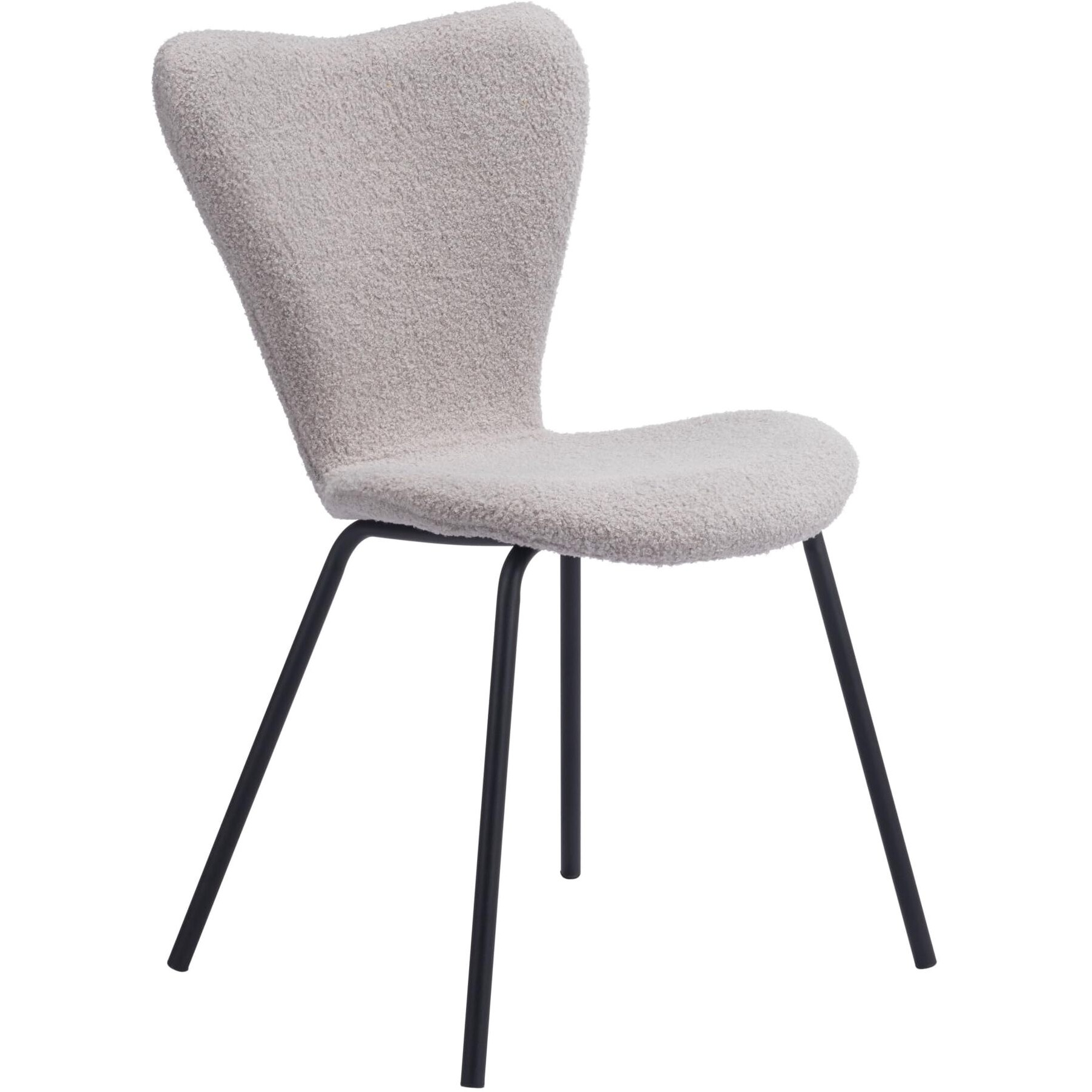 Zuo Thibideaux Dining Chair Light Gray