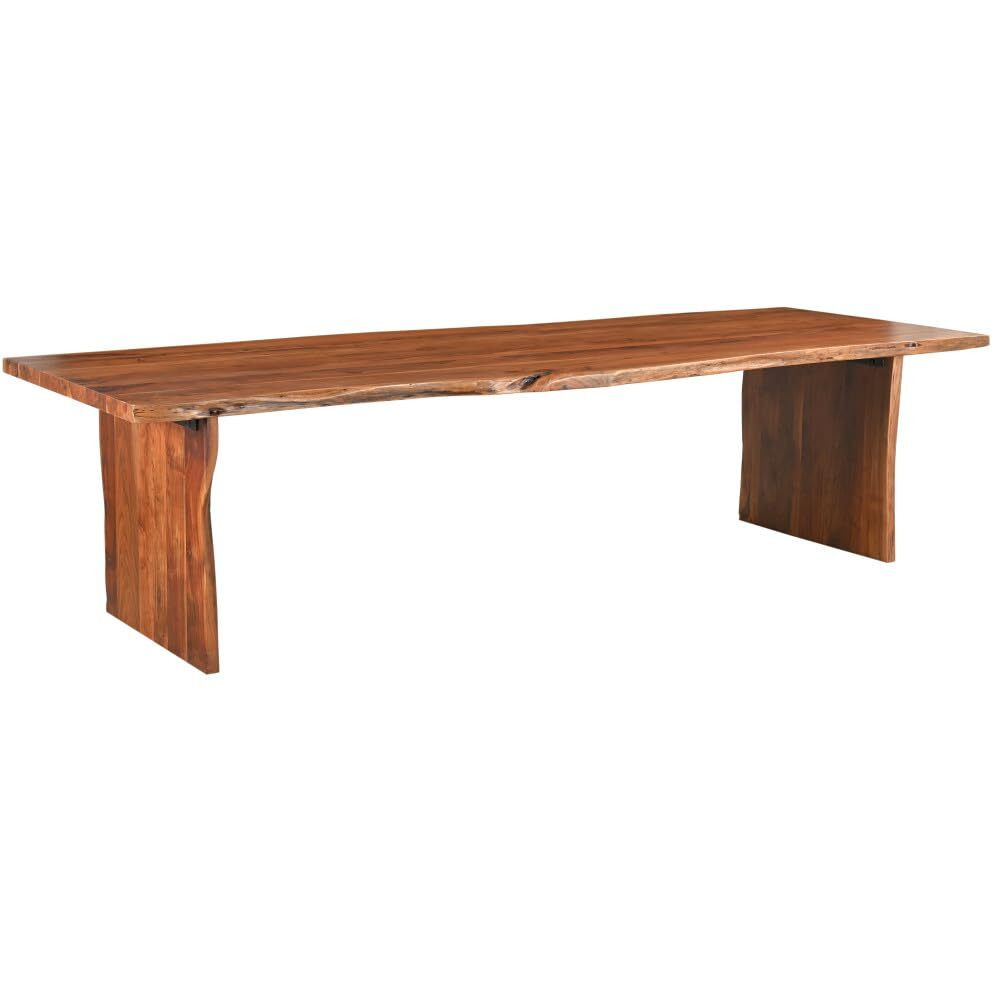 HomeRoots 522087 73 in. Brown Solid Wood Dining Bench