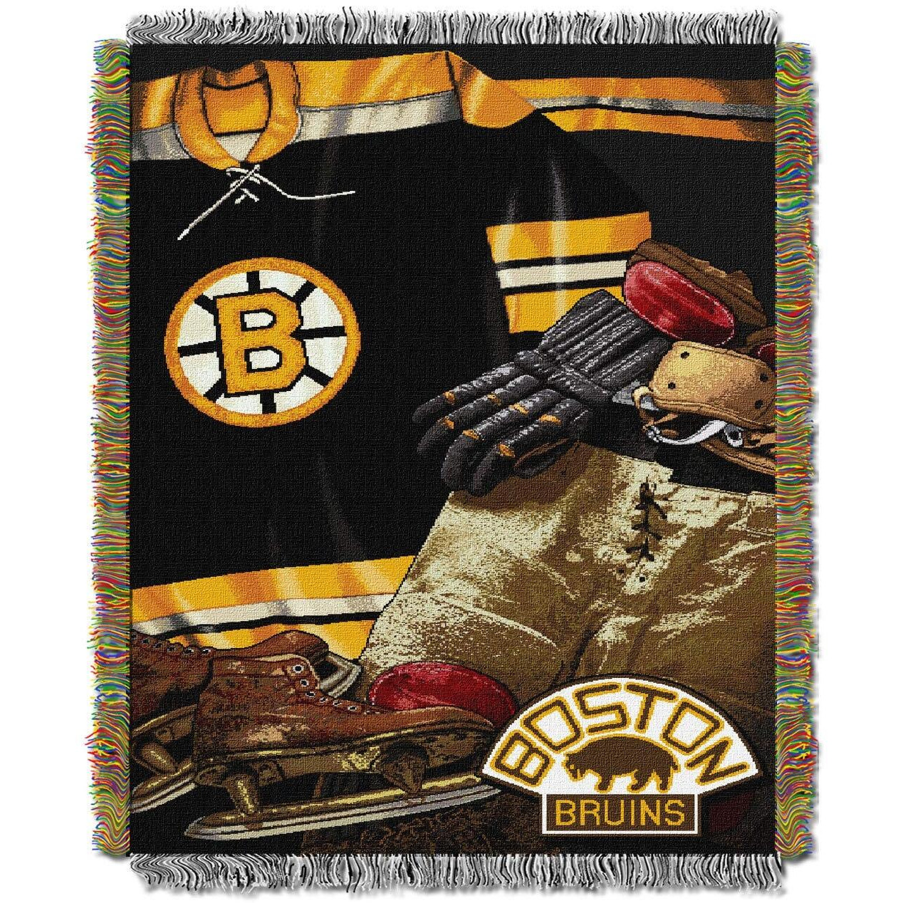 Northest NHL Carolina Hurricanes Unisex-Adult Woven Tapestry Thro Blanket, 48  x 60 , Home Ice Advantage