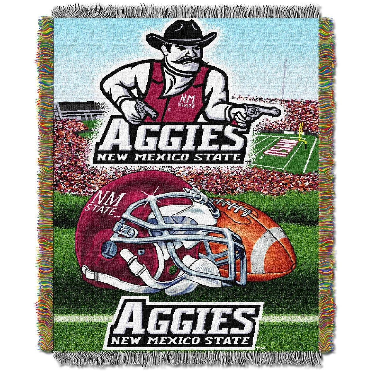 NCAA Ne Mexico State Aggies Home Field Advantage Woven Tapestry Thro, 48  x 60