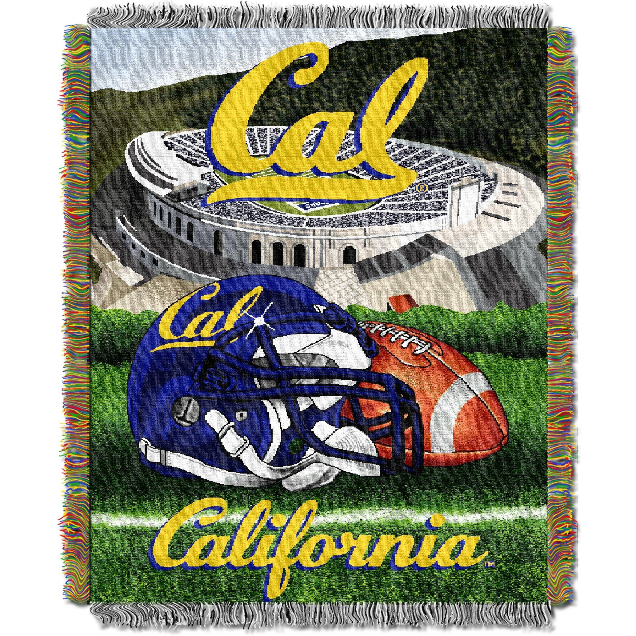 Northest COL 051 UC Berkley HFA Cal Golden Bears NCAA Woven Tapestry Thro (Home Field Advantage) (48x60in.) in