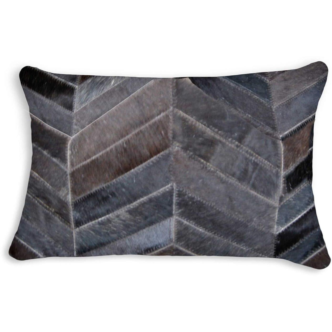 HomeRoots Decor 12-inch x 20-inch x 5-inch Cool Chocolate Torino Kobe Chevron - Pillow