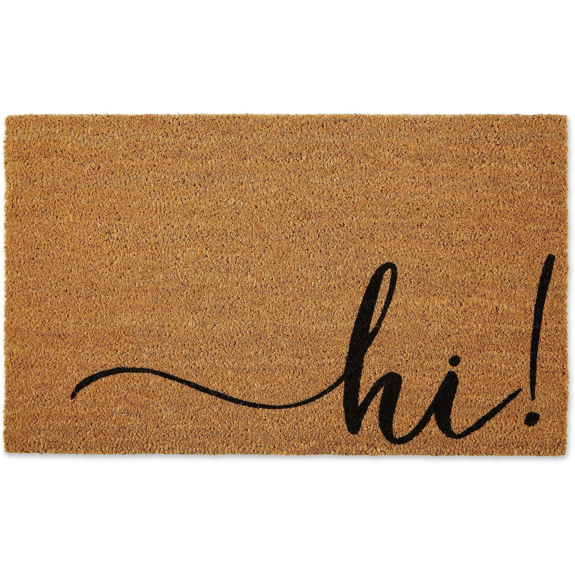 DII Greetings Collection Natural Coir Doormat, 17x29, Hi