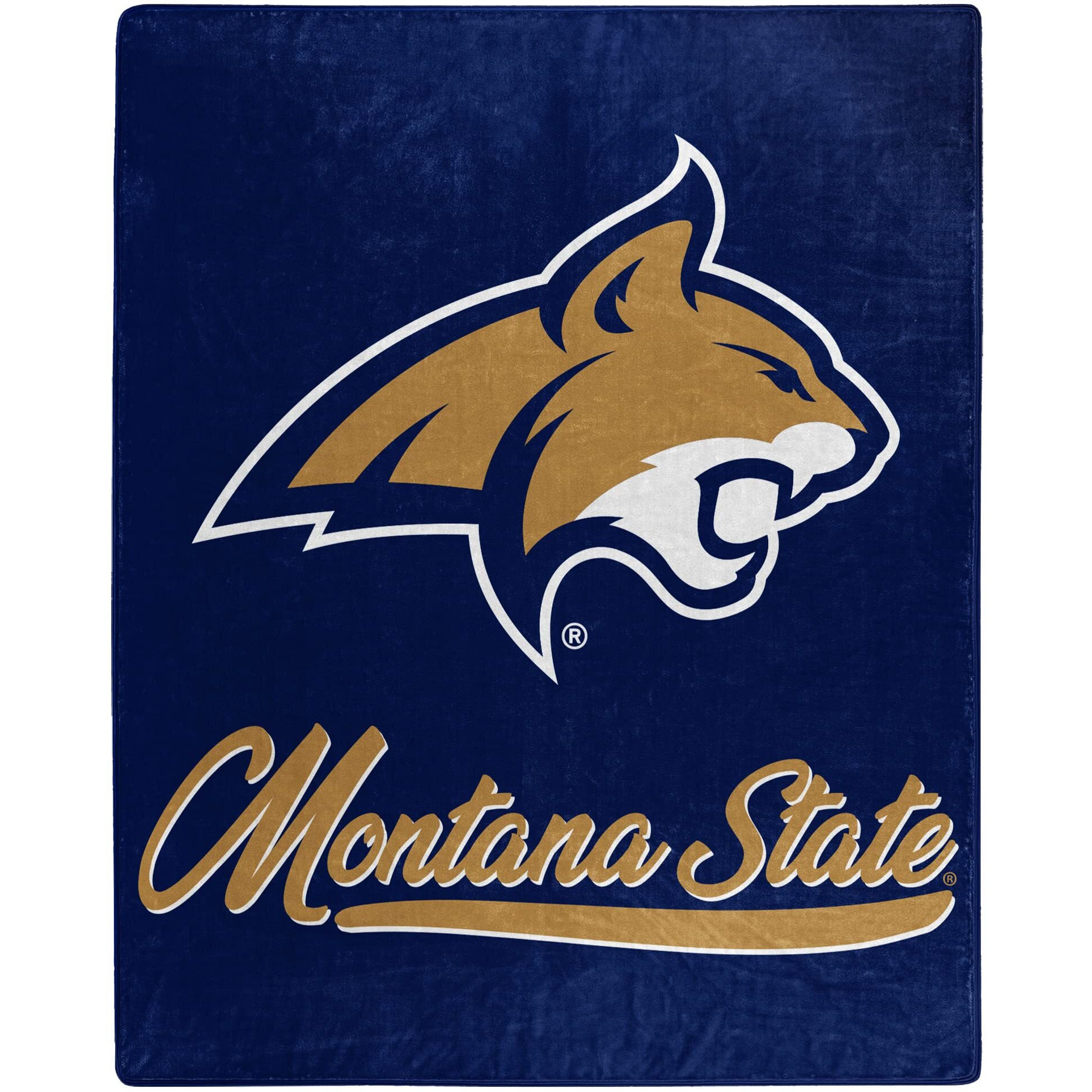 Northest NCAA Montana State Bobcats Unisex-Adult Raschel Thro Blanket, 50  x 60 , Signature