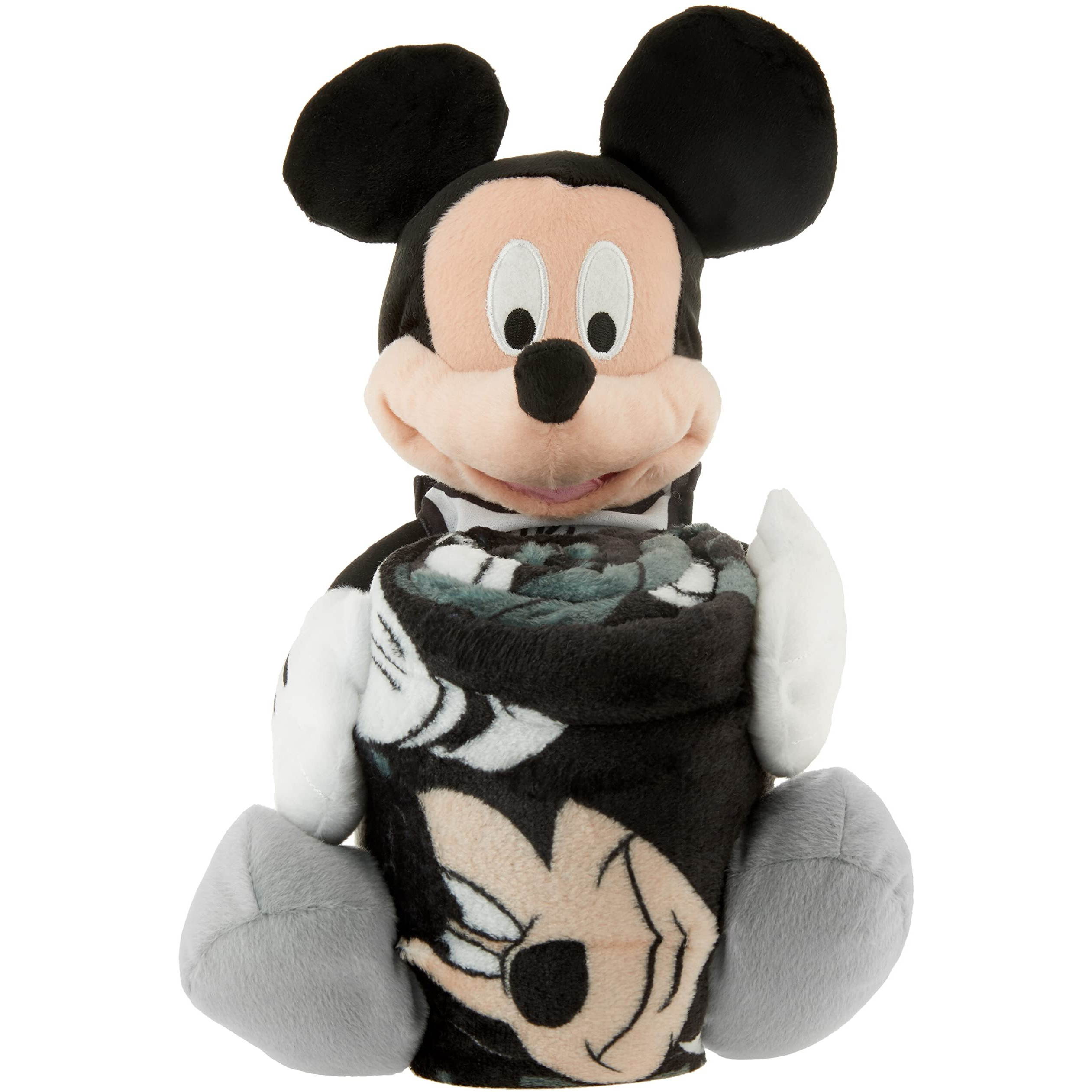 Northest The Company NBA Brooklyn Nets Character Hugger Pillo & Silk Touch Thro Blanket Set, 40  x 50 , Mickey Mouse