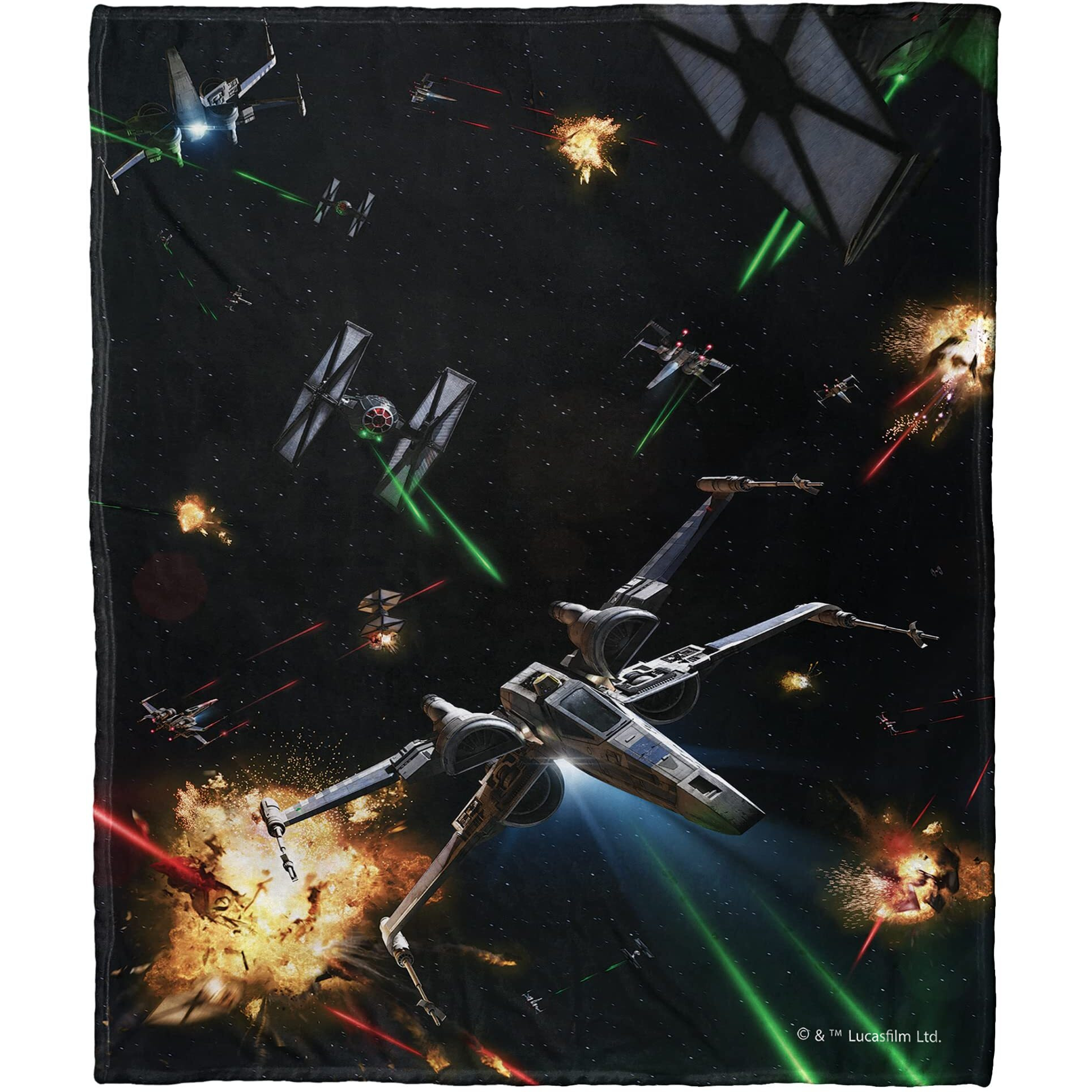 Northwest Star Wars Silk Touch Throw Blanket, 50  x 60 , Fighters