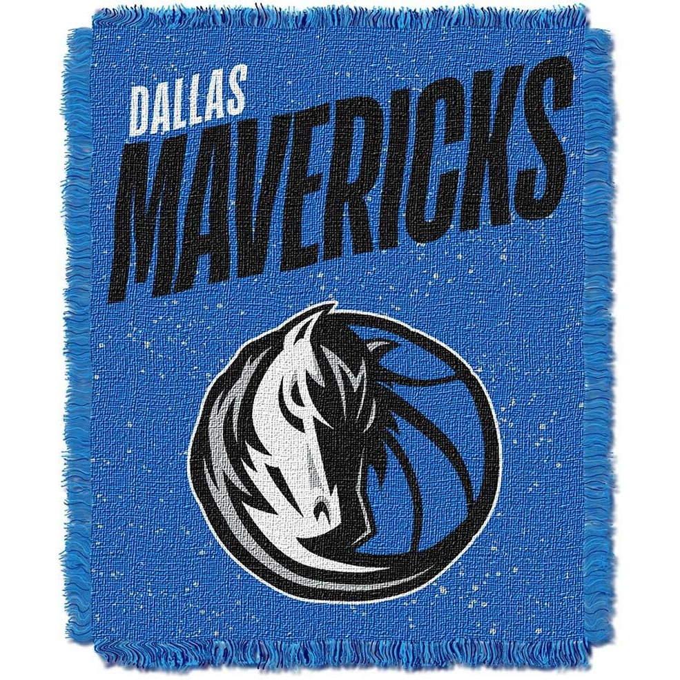 Mavericks OFFICIAL NBA  Headliner  Woven Jacquard Throw Blanket