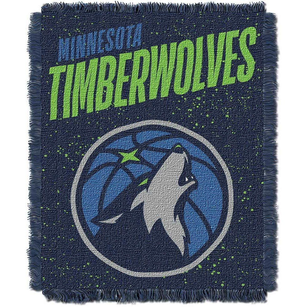 Timberwolves OFFICIAL NBA  Headliner  Woven Jacquard Throw Blanket