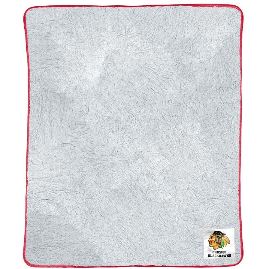 Northwest 1NHL-11400-0004-RET 50 x 60 in. Chicago Blackhawks Two Tone Sherpa Throw Blanket