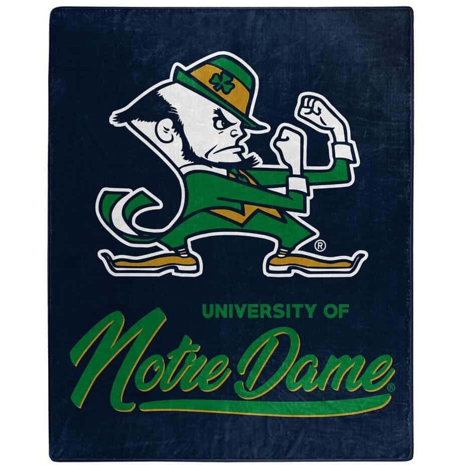 Notre Dame Official NCAA Signature Raschel Thro Blanket