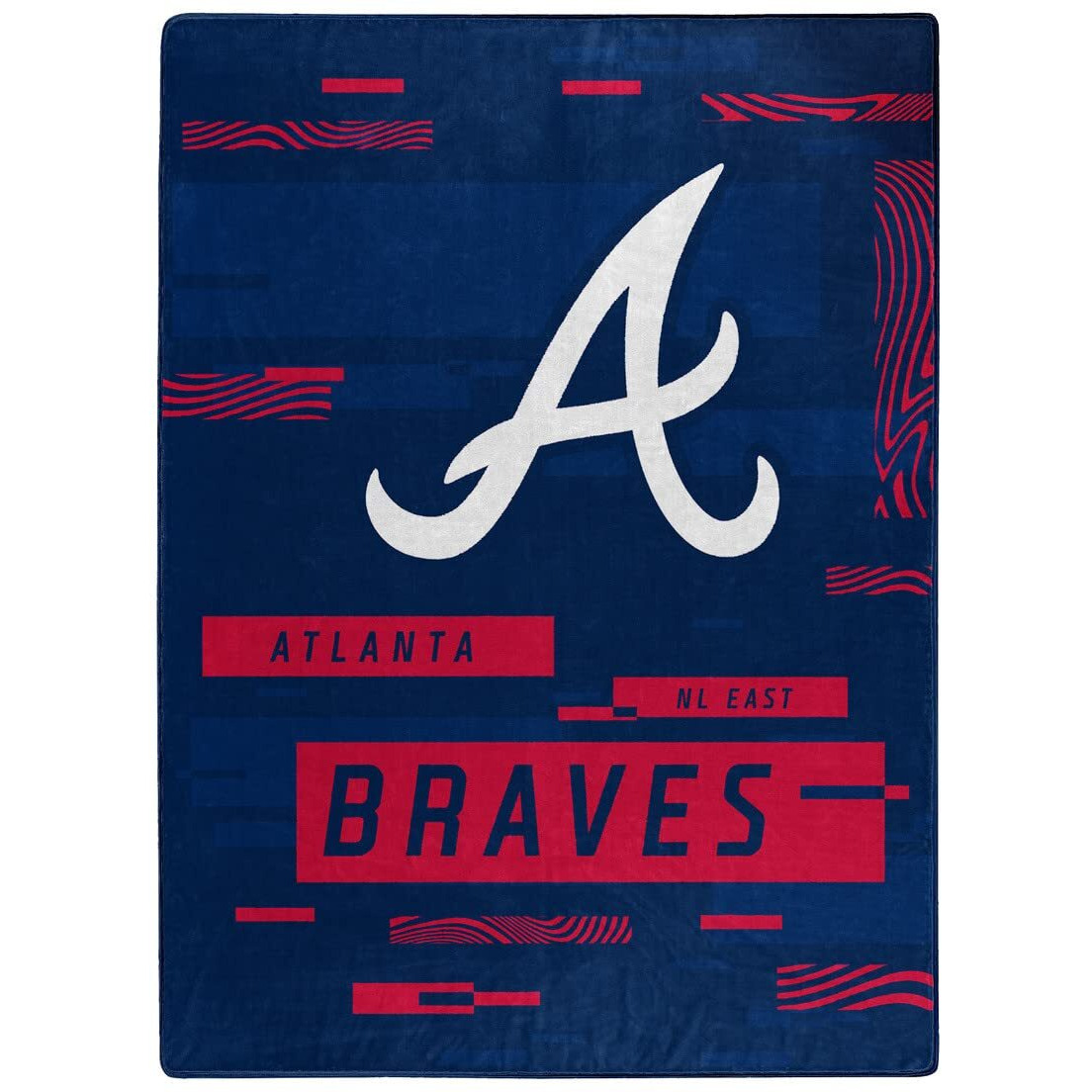 Northest MLB Atlanta Braves Digitize 60x80 Super Plush Rachel Blanket