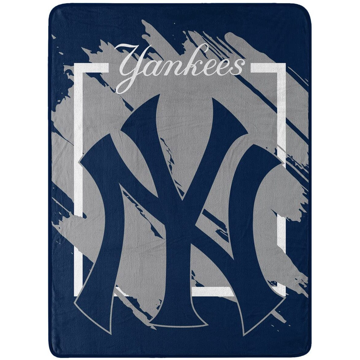 NORTHWEST ENTERPRISES MLB 46x60 Dimensional Design Micro Raschel Thro Blanket (Ne York Yankees)