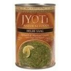 Jyoti Natural Foods Delhi Saag, Spinach and Mustard Greens, 15-Ounce Cans (Pack of 12) (Value Bulk Multi-Pack)