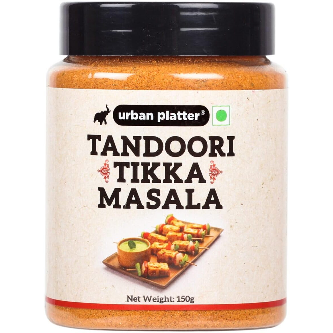 Urban Platter Tandoori Tikka Masala Dry Seasoning | Tasty Smoky Flavor | Perfect for Barbeque Rub, Marinade & Grill Tofu or Chicken Tikka | Ideal for Veg & Non Veg Dishes | 5.29 Oz/150g