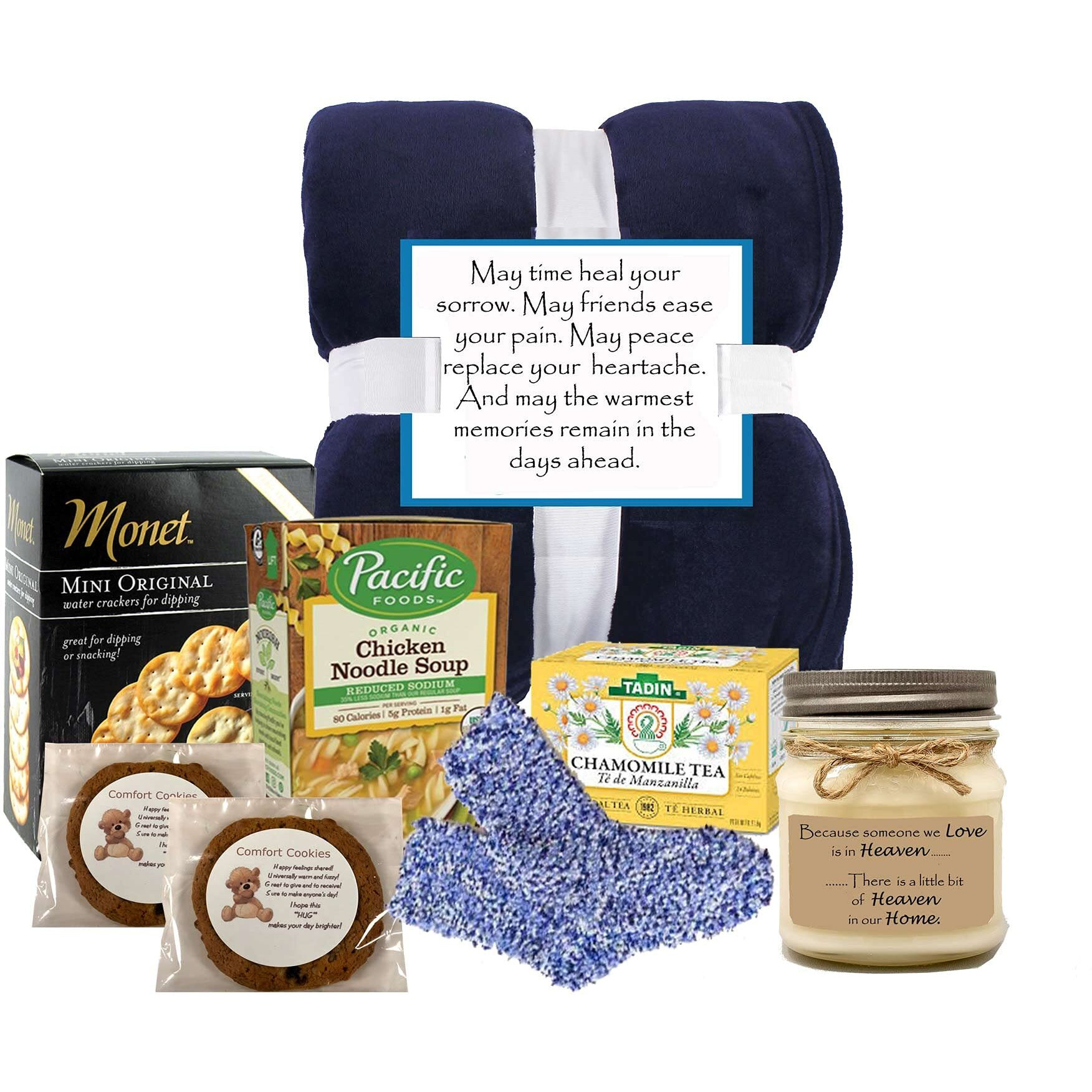 Heartfelt Sympathy Gift Box with Blanket for Loss of loved ones - Sympathy Gift - Condolences Gift