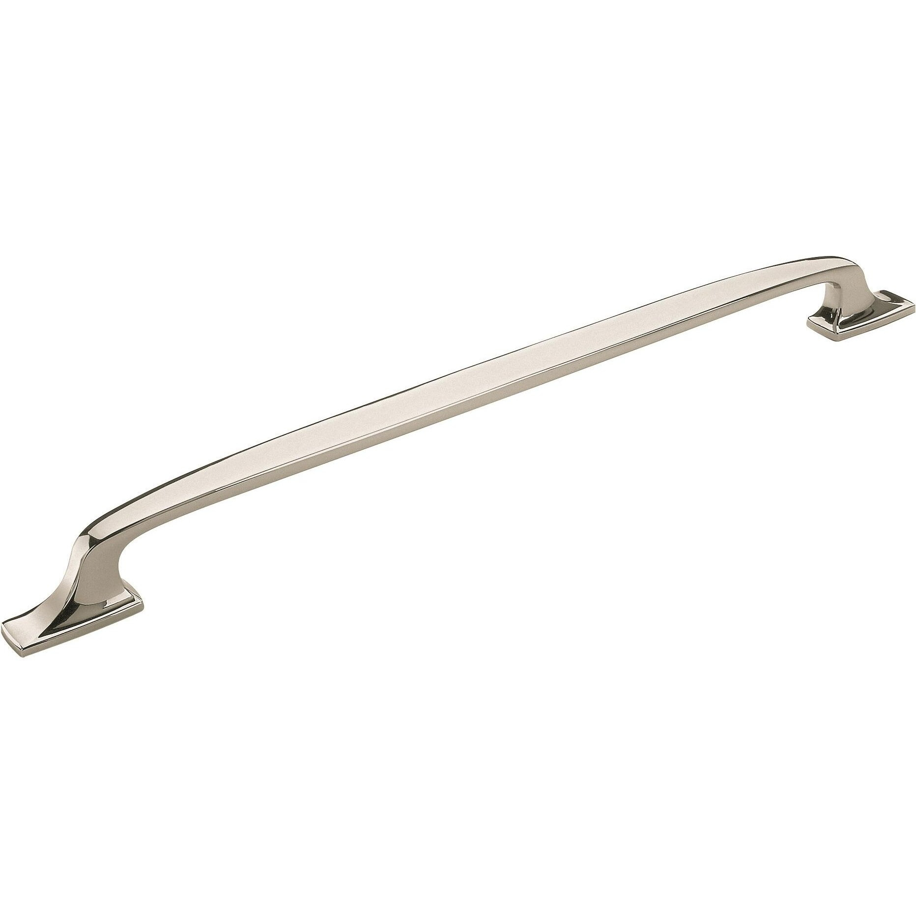 Amerock | Appliance Pull | Polished Nickel | 18 inch (457 mm) Center to Center | Highland Ridge | 1 Pack | Drawer Pull | Drawer Handle | Cabinet Hardware