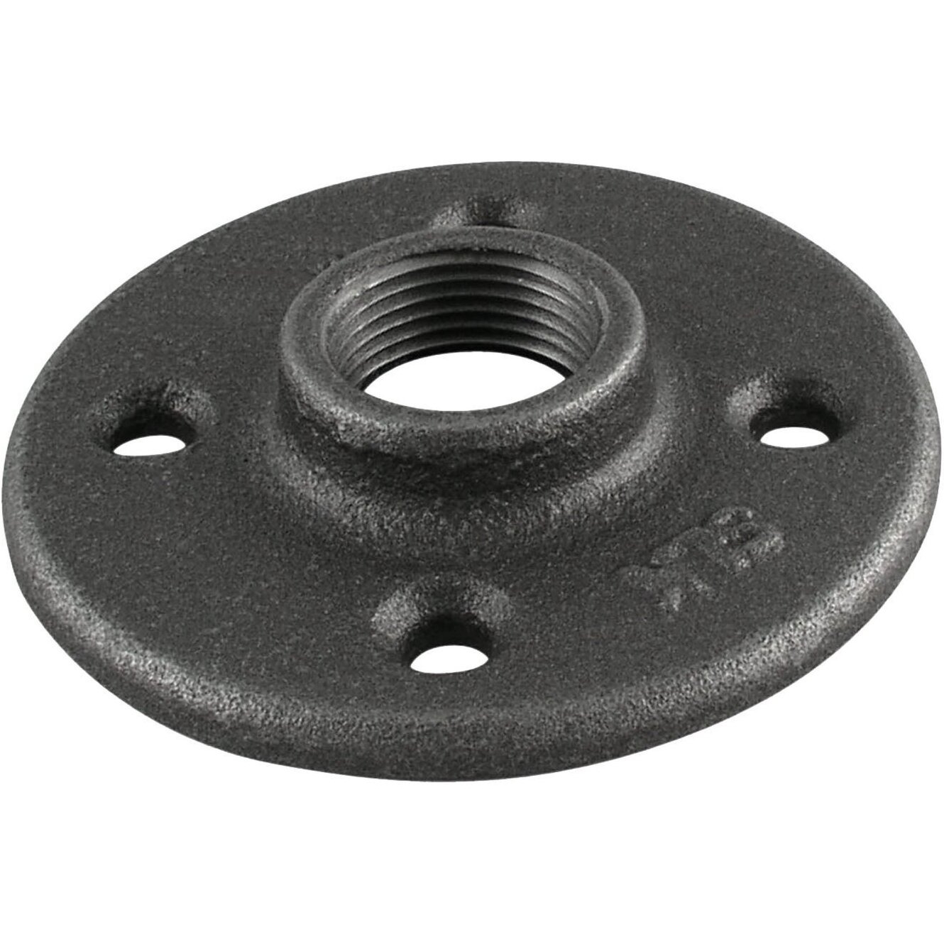 Anvil Floor Flange Black, Malleable 1/2