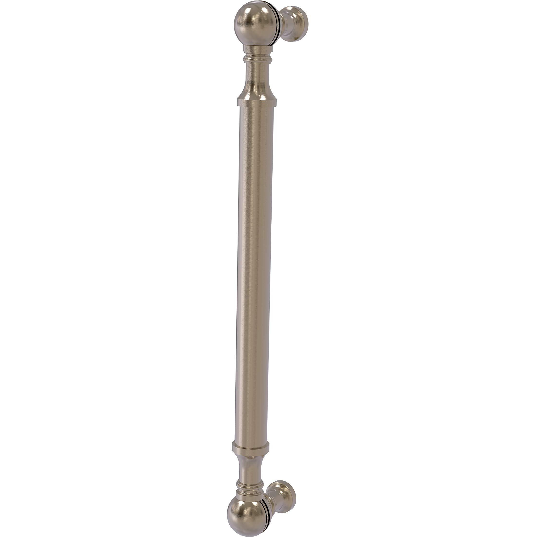 Allied Brass P-3/8 8 Inch Beaded Door Pull, 8  x 3/4 , Antique Pewter