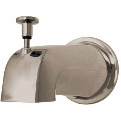 Kingston Brass K188E8 Made To Match Diverter Tub Spout with Flange, 1/2  IPS, Satin Nickel