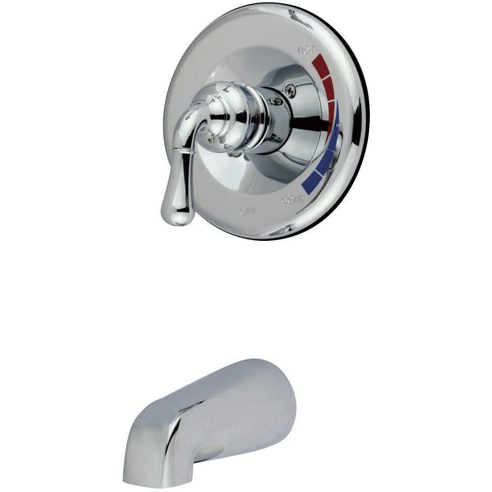 Kingston Brass KB631TO Magellan Shower Faucet Tub Only, 7 , Polished Chrome