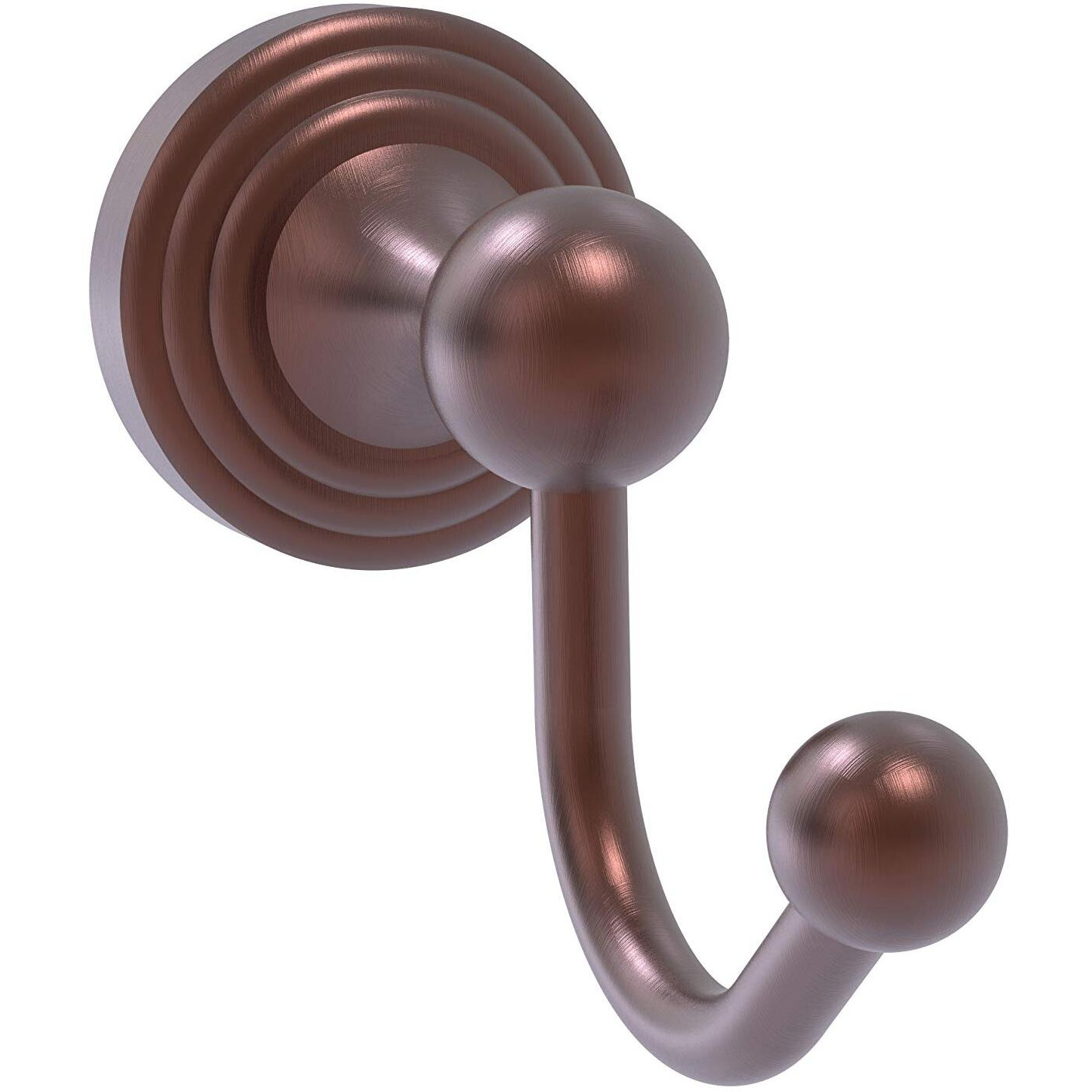 Allied Brass SG-20 Sag Harbor Collection Robe Hook, Antique Copper