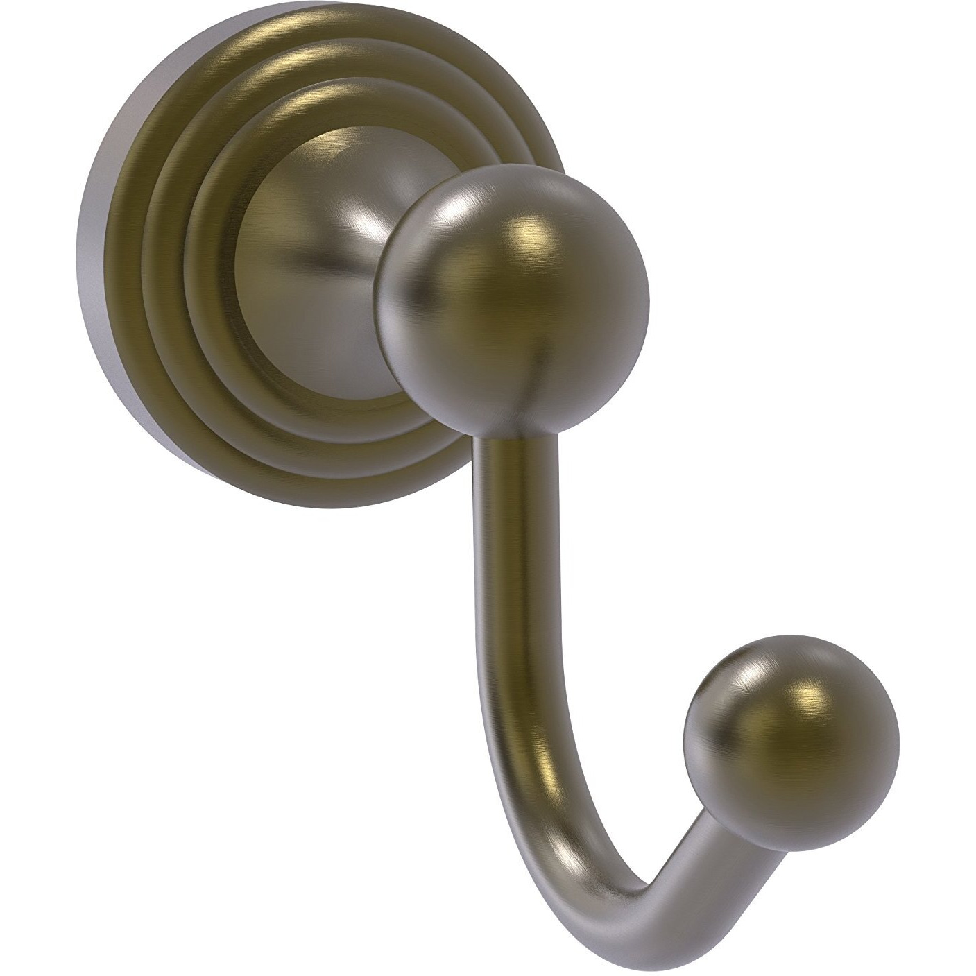 Allied Brass SG-20 Sag Harbor Collection Robe Hook, Antique Brass