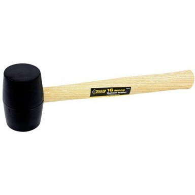 Steel Grip 16 oz. Rubber Head Mallet 13 in. L x 2.25 in. Dia.