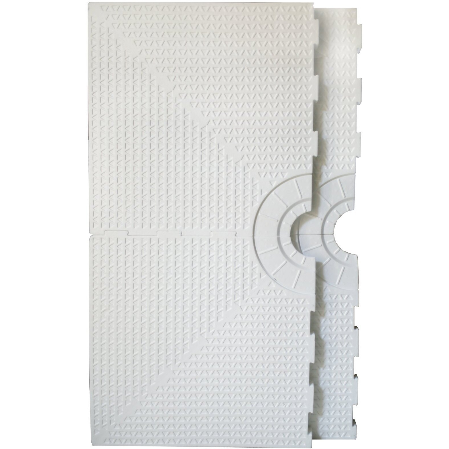 48  x 48  (Trimmable) TruSlope Pre-formed Shower Tray - Center Drain