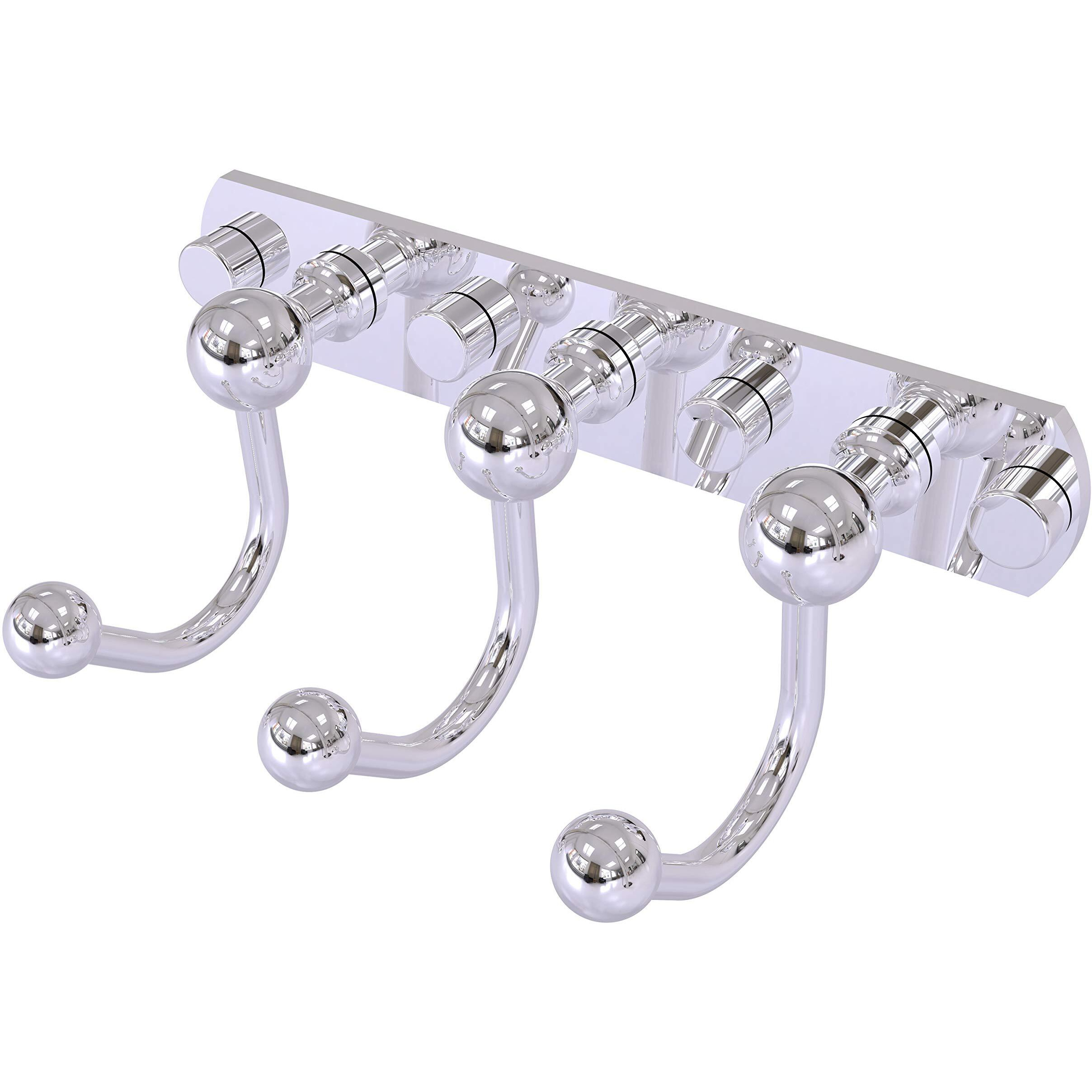 Allied Brass P1020-3 Prestige Skyline Collection 3 Position Multi Decorative Hook, Polished Chrome