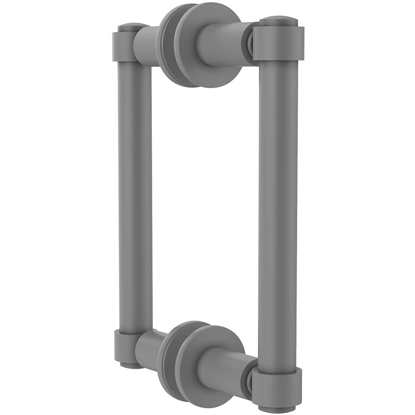 Allied Brass 405-6BB-GYM Contemporary 6 Inch Back Shower Door Pull, Matte Gray