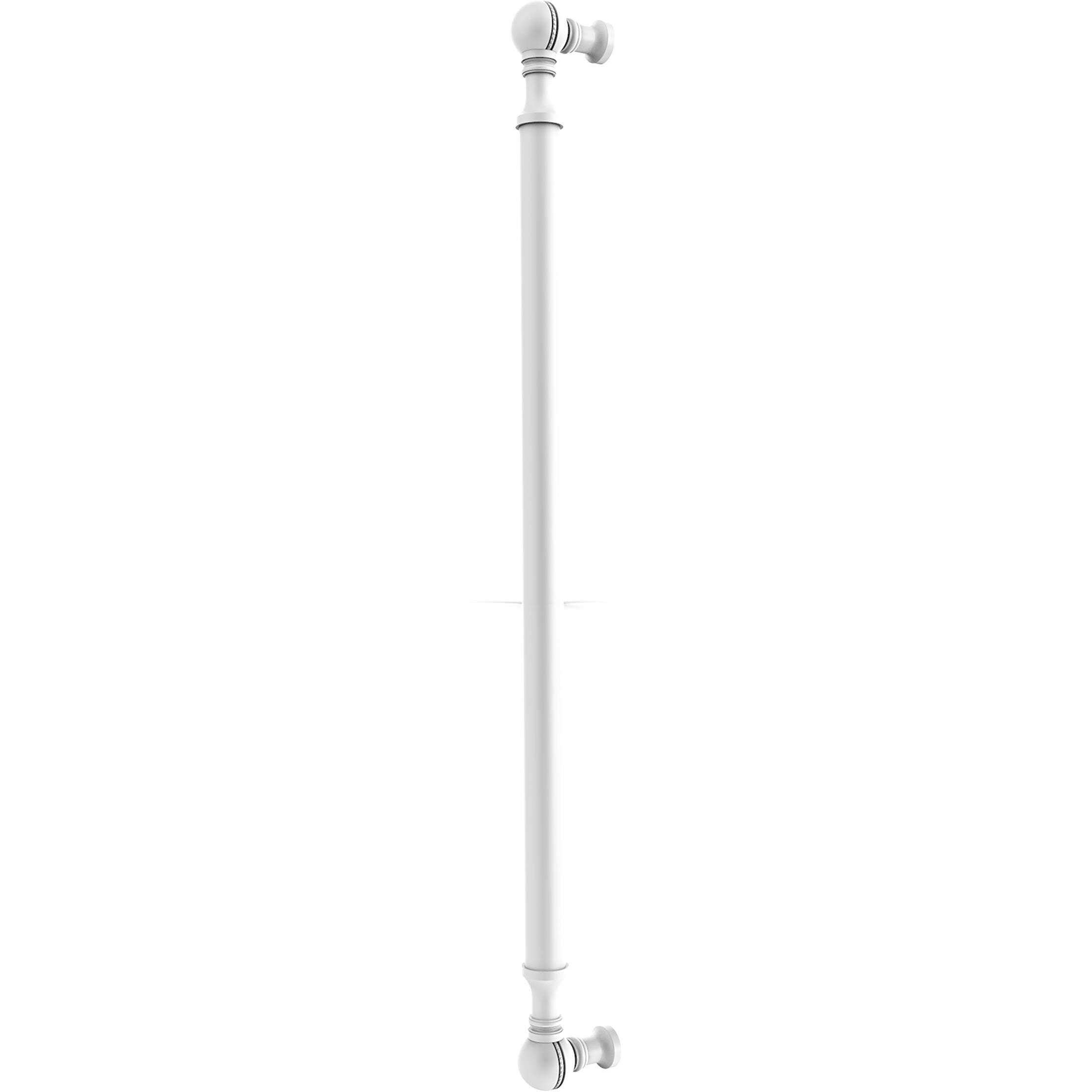 Allied Brass P-3/18 18 Inch Beaded Refrigerator Appliance Pull, Matte White