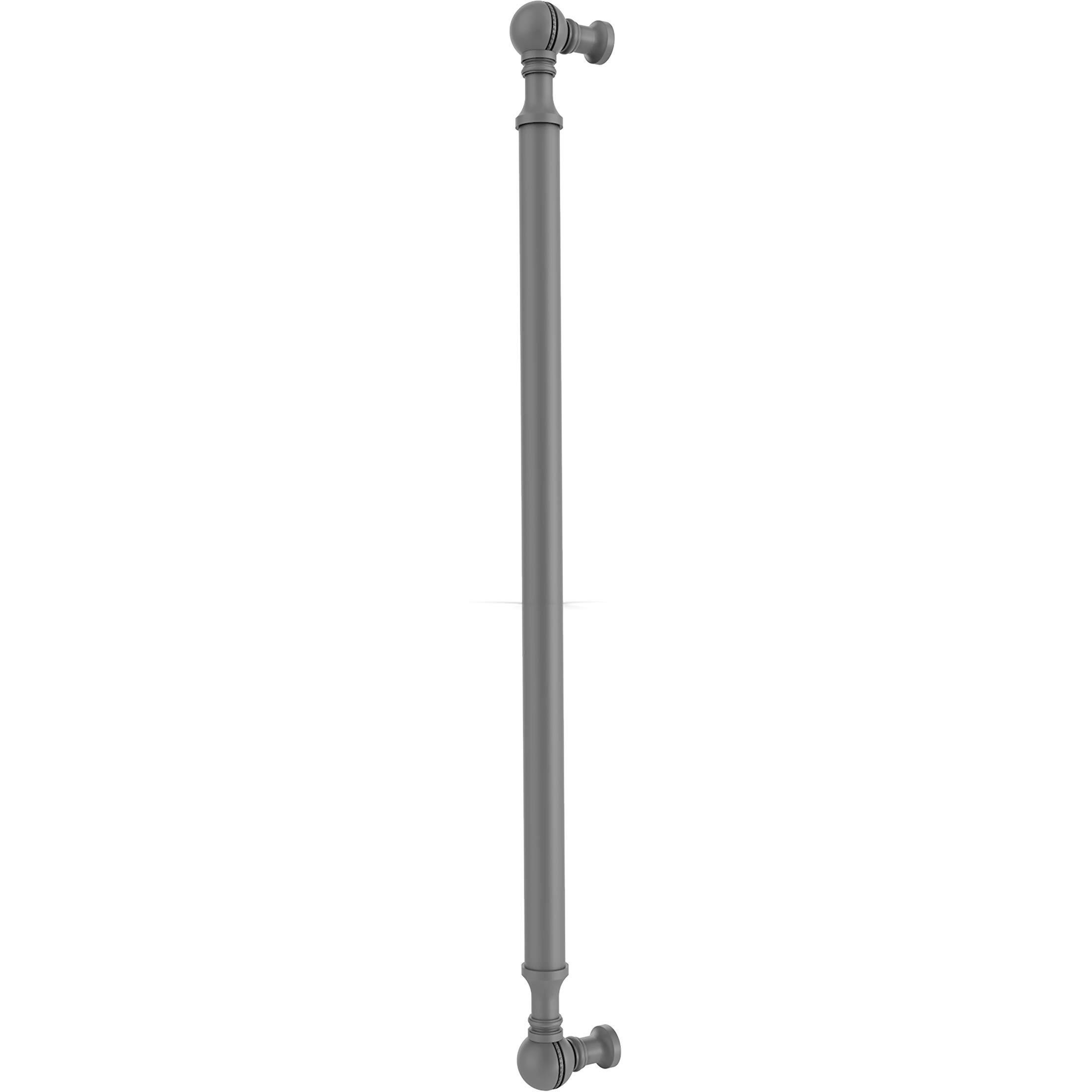 Allied Brass P-3/18 18 Inch Beaded Refrigerator Appliance Pull, Matte Gray