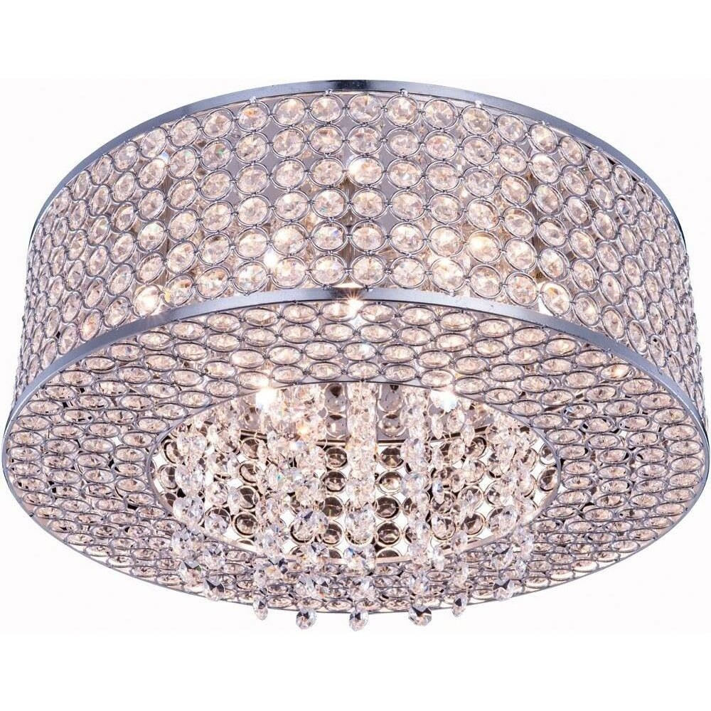 Elegant Lighting Amelie - Six Light Flush Mount