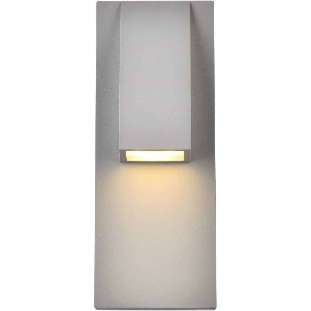 Living District Raine 1-Light Modern Aluminum LED Wall Sconce in Silver